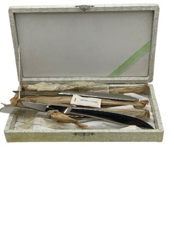 Stainless steel silver plate knives set
