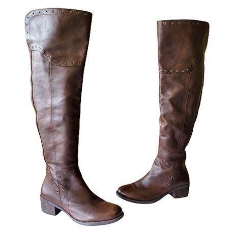 Vince Camuto "Bestan" Leather Over The Knee Boot