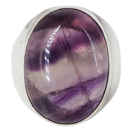 Nicky Butler Sterling Silver Trapiche Amethyst Ring, Sz 7.25