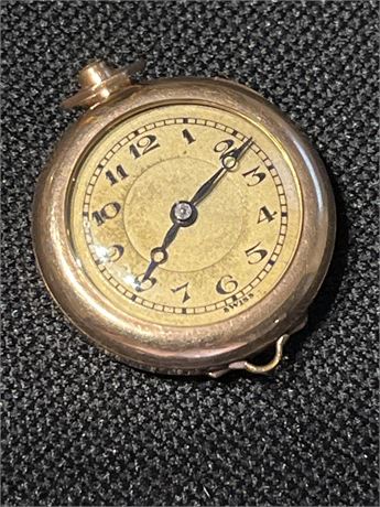 Vintage Rose gold 2” pendant pocket watch