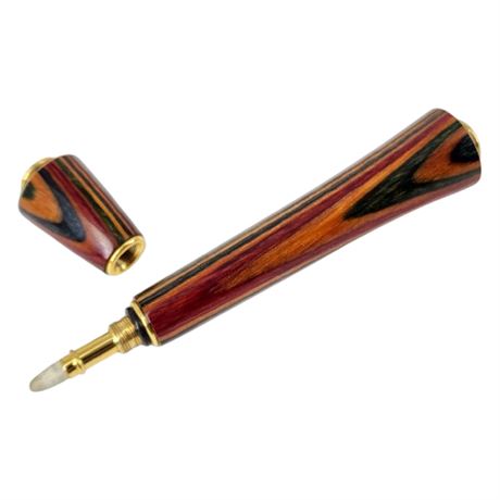Hand Turned Multi-Colored Wood Travel Perfume Pen