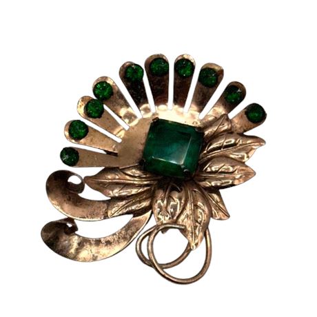 Large Sterling Silver Vintage Brooch