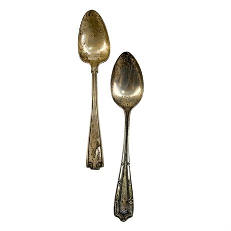 Lot of 2 Sterling Silver Spoons