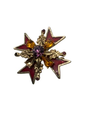 Coro Maltese multi color brooch