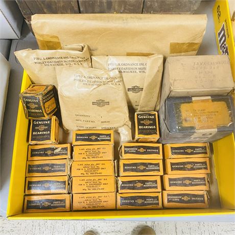 NOS WWII Military Surplus Harley Davidson Lot