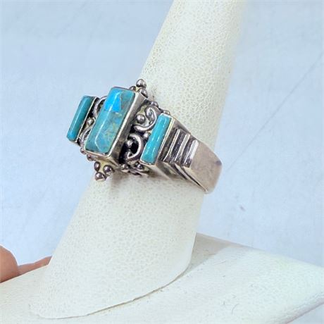 10.5g Southwest Sterling Ring Size 8.5
