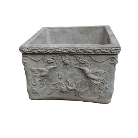 Concrete Bird Planter