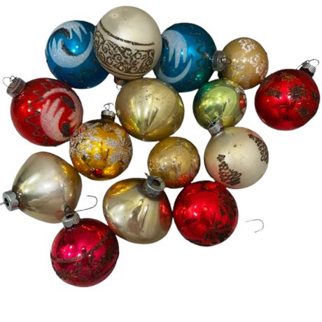 Vintage Glass Christmas Bulbs