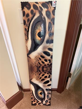 Leopard Eyes Picture on Stretched Canvas