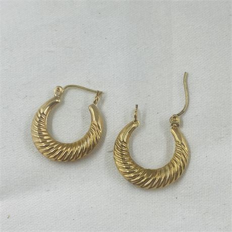 1.27g 10k Gold Earrings