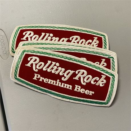 4 Large Rolling Rock Patches