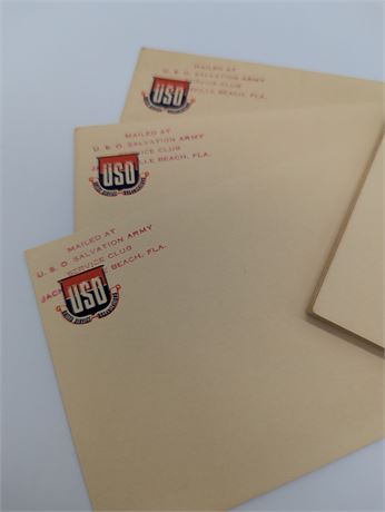 Lot 14 Unused USO Postcards Stamped Florida