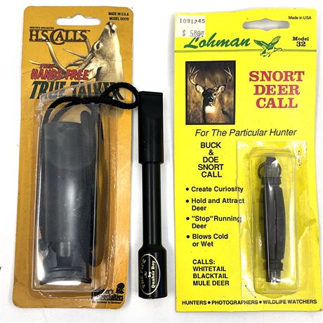 NEW Vintage Hunting Buck Doe Calls- Lohman, HS Calls, Quaker Boy Lot