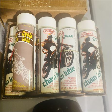 12 NOS Chain Lube Cans