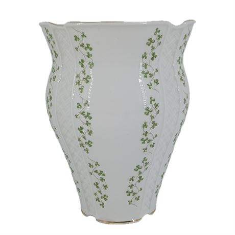 Royal Tara Irish Shamrock Clover Porcelain Pottery Ceramic Vase