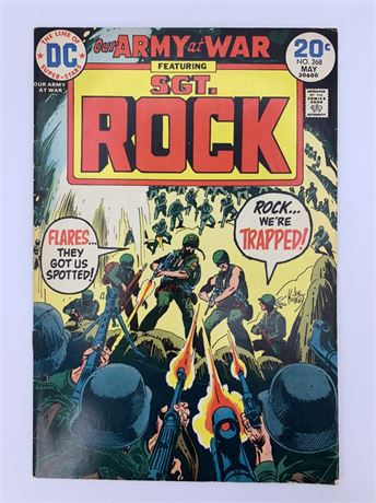 No 268 1974 DC Sgt. Rock Our Army at War 20 cent Comic Book