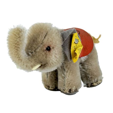 Vintage Steiff Mini Mohair Elephant