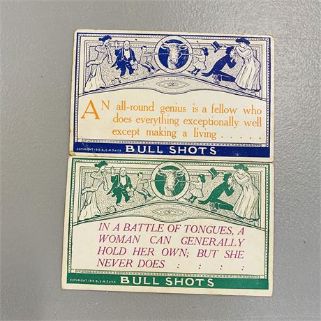 1910 Bullshots Postcards