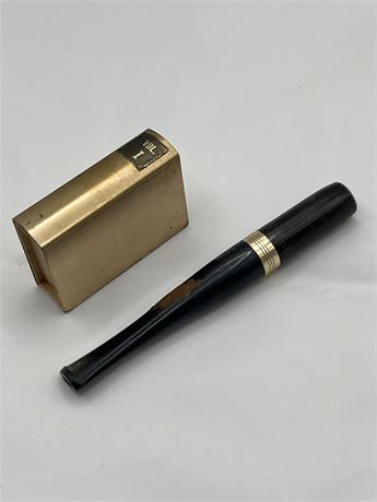 brass Matchbox holder and cigarette holder lot