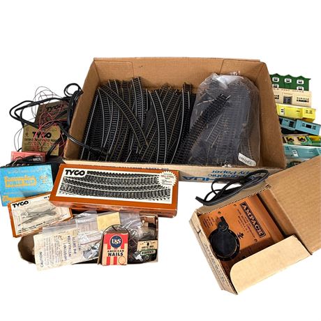 Lot of Vintage HO Track, Power Packs, Extra