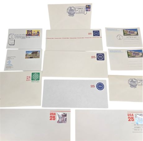 Lot of Pre Paid Envelopes & Postcards