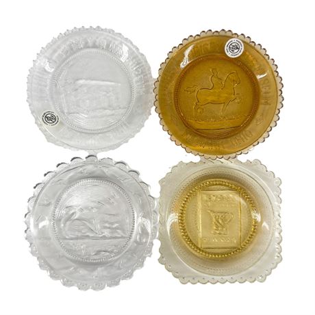 Lot of Four Vintage Cup Plates