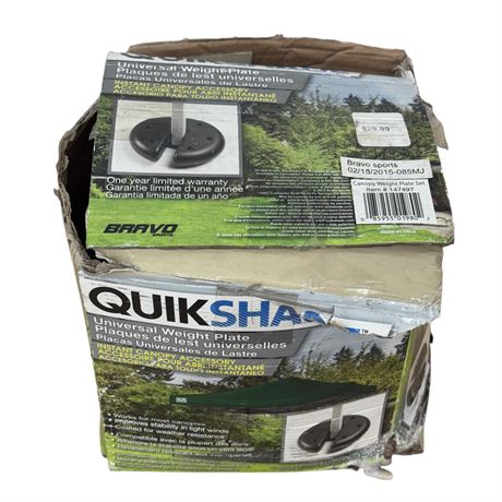 QuikShade Universal Canopy Weight Plate Set