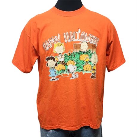 Peanuts Gang Happy Halloween T-Shirt, Mens XL