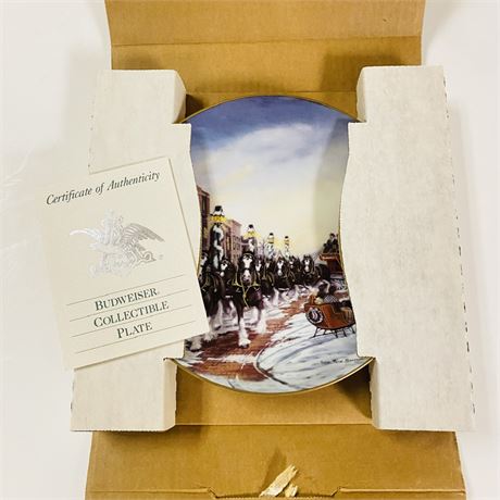 Budweiser Collector Plate in Orig Box