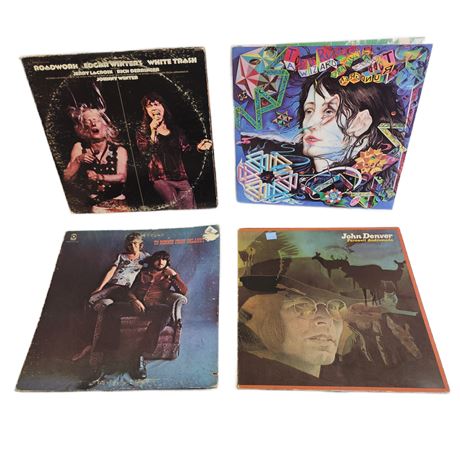 Vintage Vinyl Classic Rock Record Lot, 12"