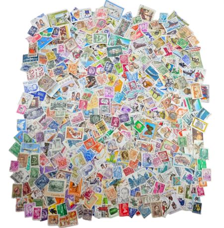 Huge Lot of Foreign Stamps