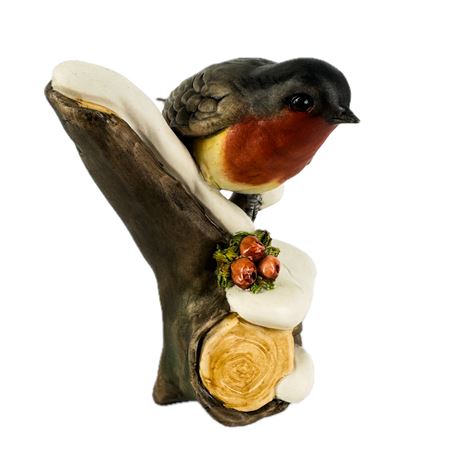 Vintage Capodimonte European Robin Porcelain Figurine