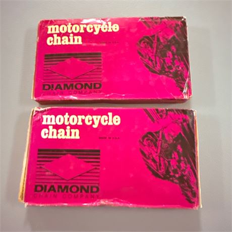 2 NOS Diamond Motorcycle Chains