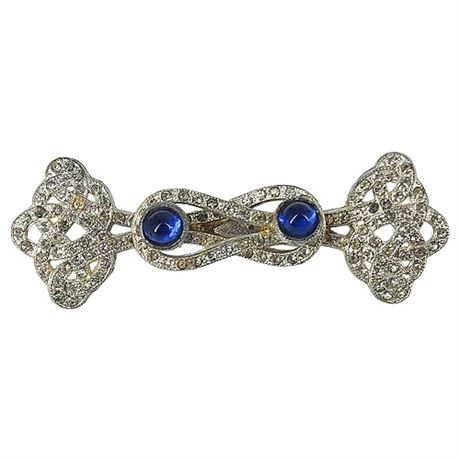 Vintage Japan Art Deco Rhinestone Knots Brooch