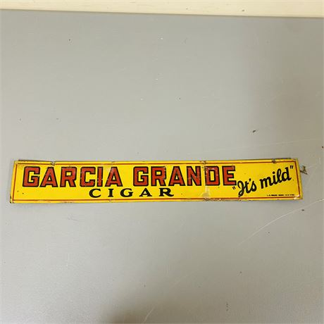 1920’s 22” Garcia Grande Cigar Sign