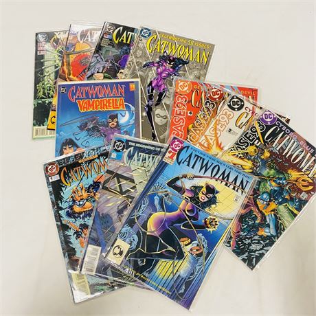 12 Catwoman Comics w/ #1’s