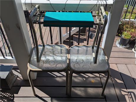 Lot 1- Gardening Bench and 2 Outdoor Side Tables