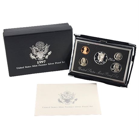 1997-S US Mint Premier Silver Proof Set w/ COA