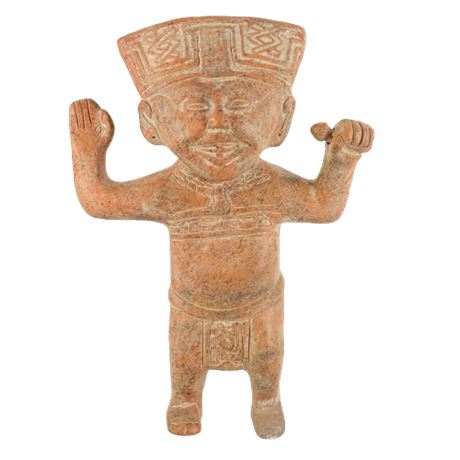 Reproduction Pre Columbian Artifact Standing Aztec Man