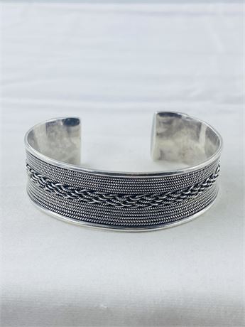 39g Vtg Navajo Sterling Cuff Bracelet