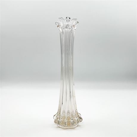 Vintage Swung Glass Bud Vase