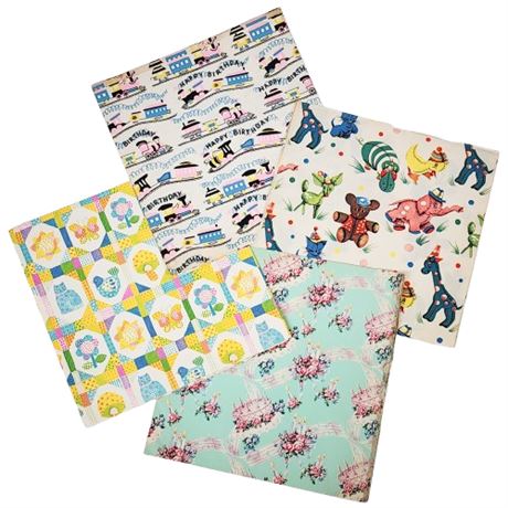 Assorted Vintage Wrapping Paper