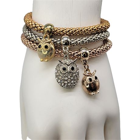 Wise Owl Stretch Bracelet Set