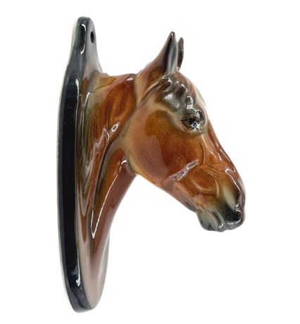 Vintage Ceramic Horse Head Wall Hanging