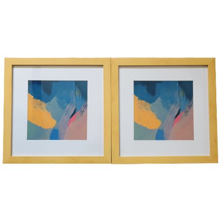 10x10 Bright Abstract II SM Framed Prints
