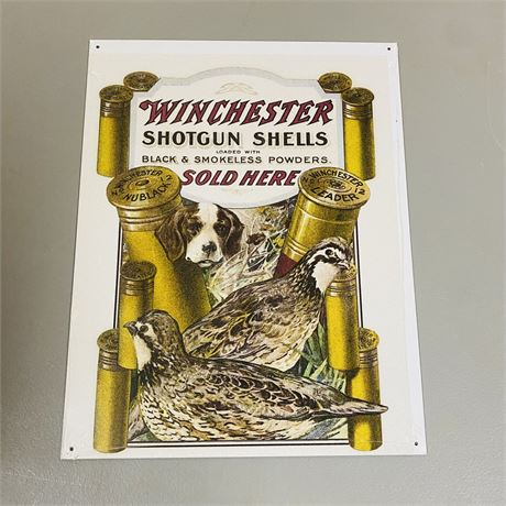 Winchester 12.5x16” Metal Retro Sign