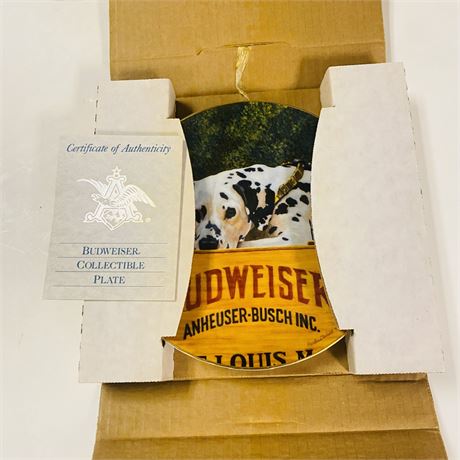 Budweiser Collector Plate in Orig Box