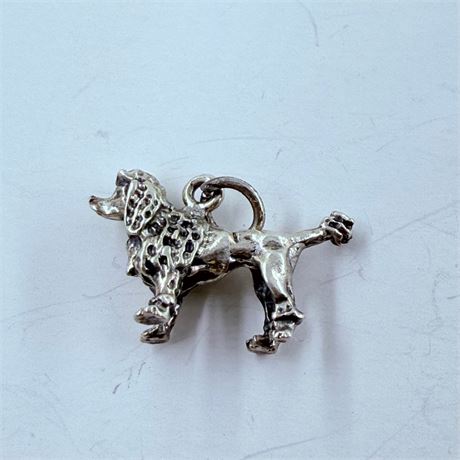 3.1g Sterling Poodle Pendant / Charm