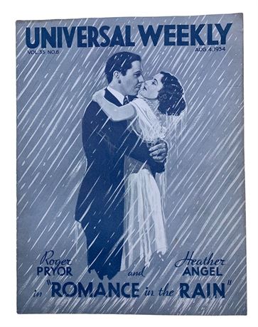 1934 Universal Weekly Hollywood Movie Magazine