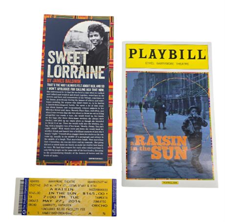 Denzel Washington Broadway Playbill "A Raisin in the Sun"